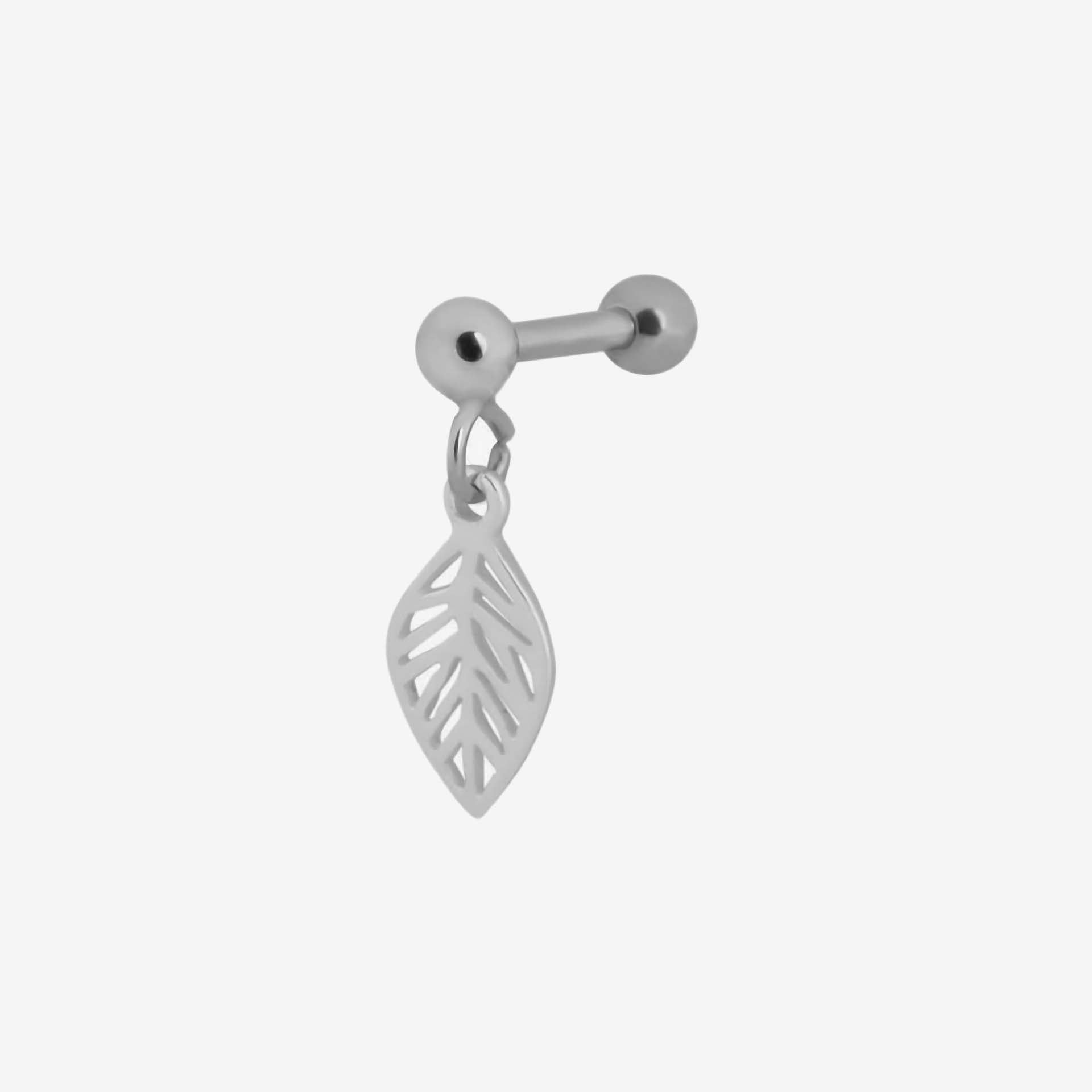 Wildcat Earbarbell Leaf Surgical Steel 316L Basicline - 2059-140-001