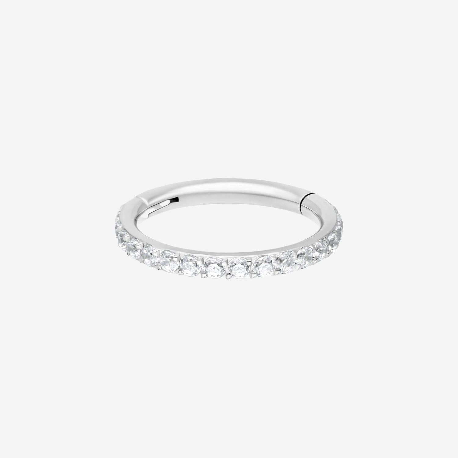 Wildcat Hoop Pave Setting Crystal Ring Surgical Steel 316L Basicline - 2059-WAR-PCBA-BASICLINE