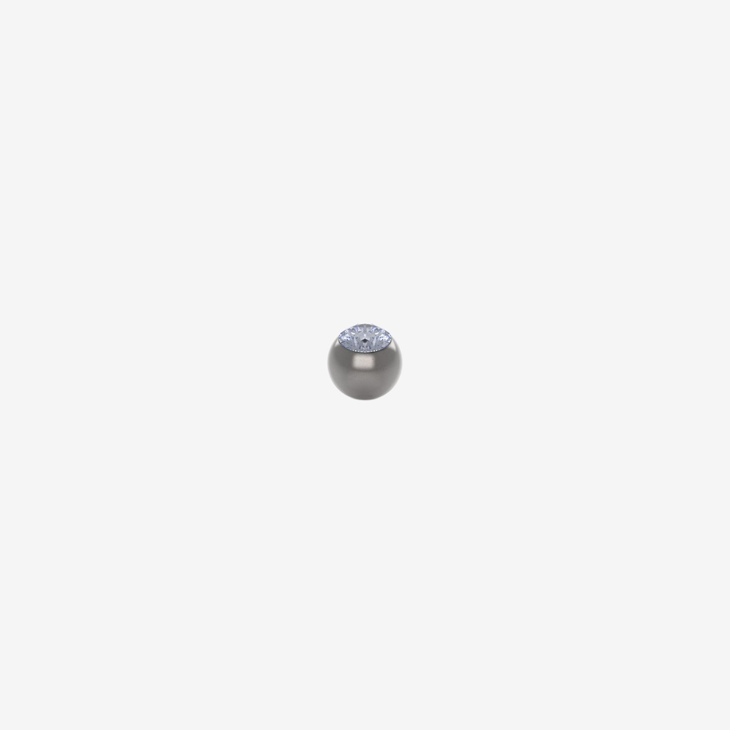 Piranha Ball 316L Surgical Steel with Big Stone