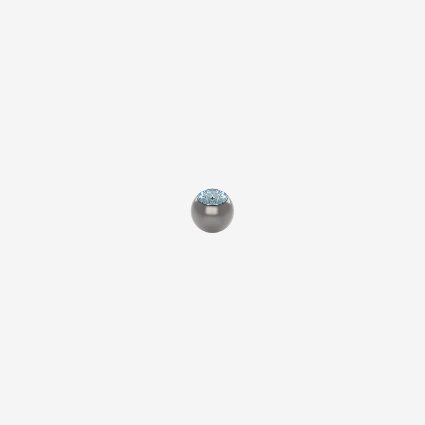 Piranha Ball 316L Surgical Steel with Big Stone