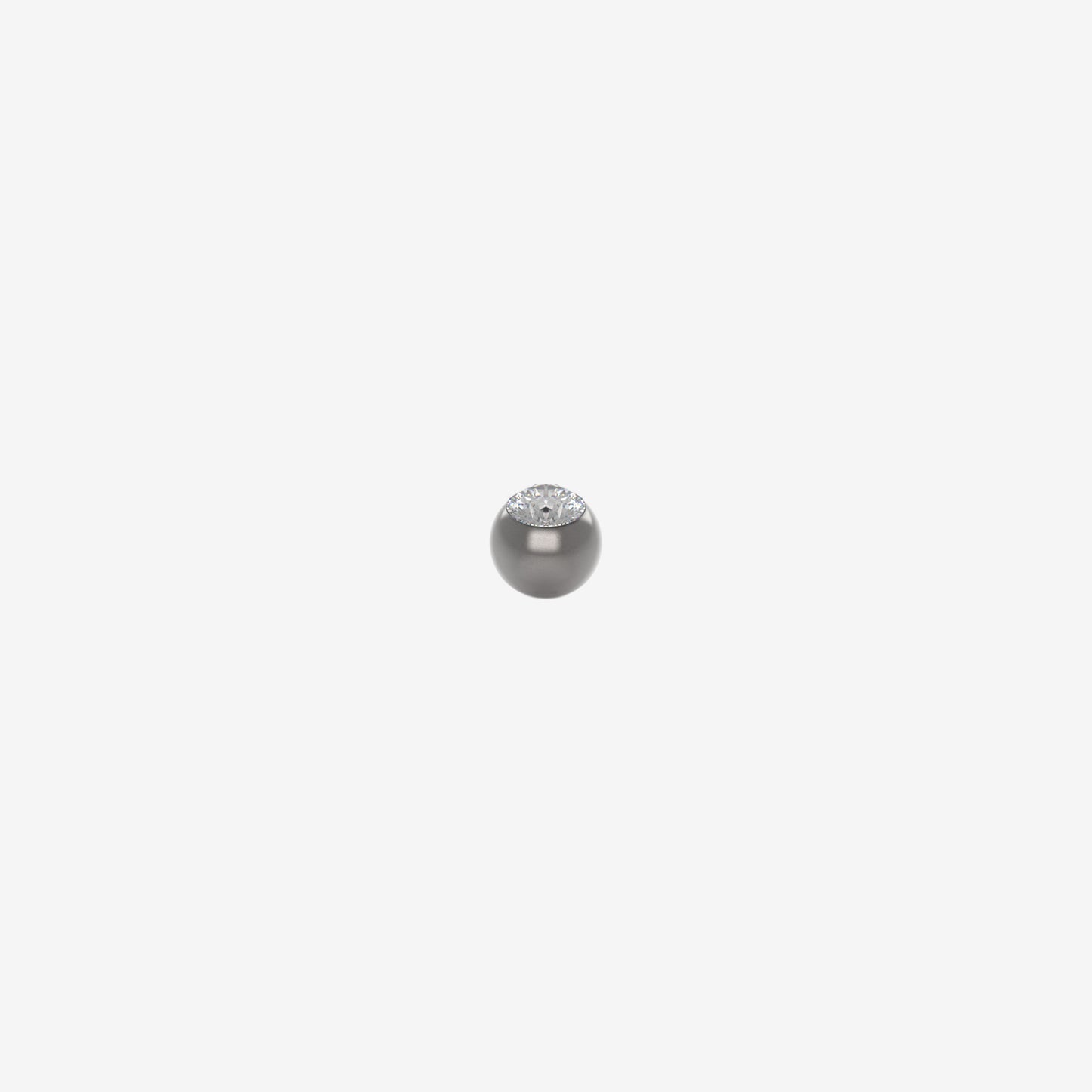 Piranha Ball 316L Surgical Steel with Big Stone