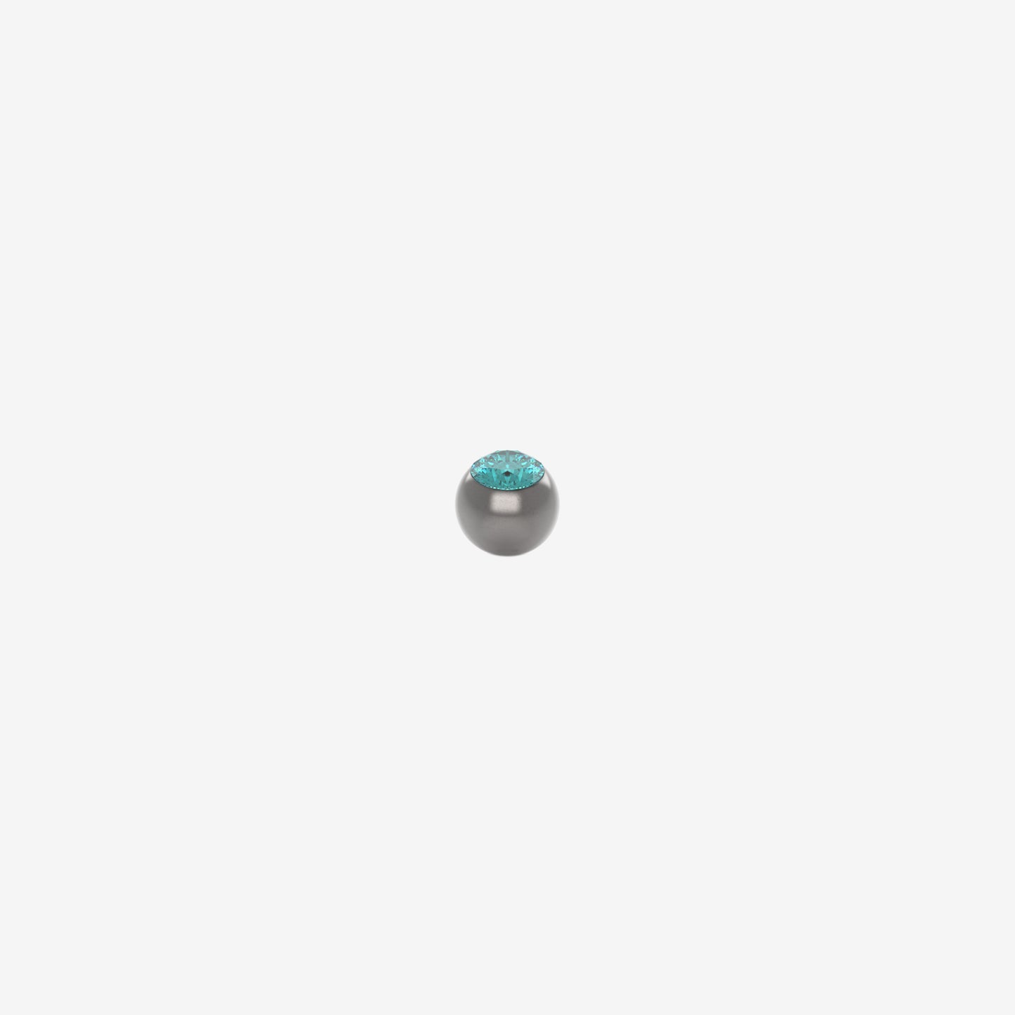 Piranha Ball 316L Surgical Steel with Big Stone