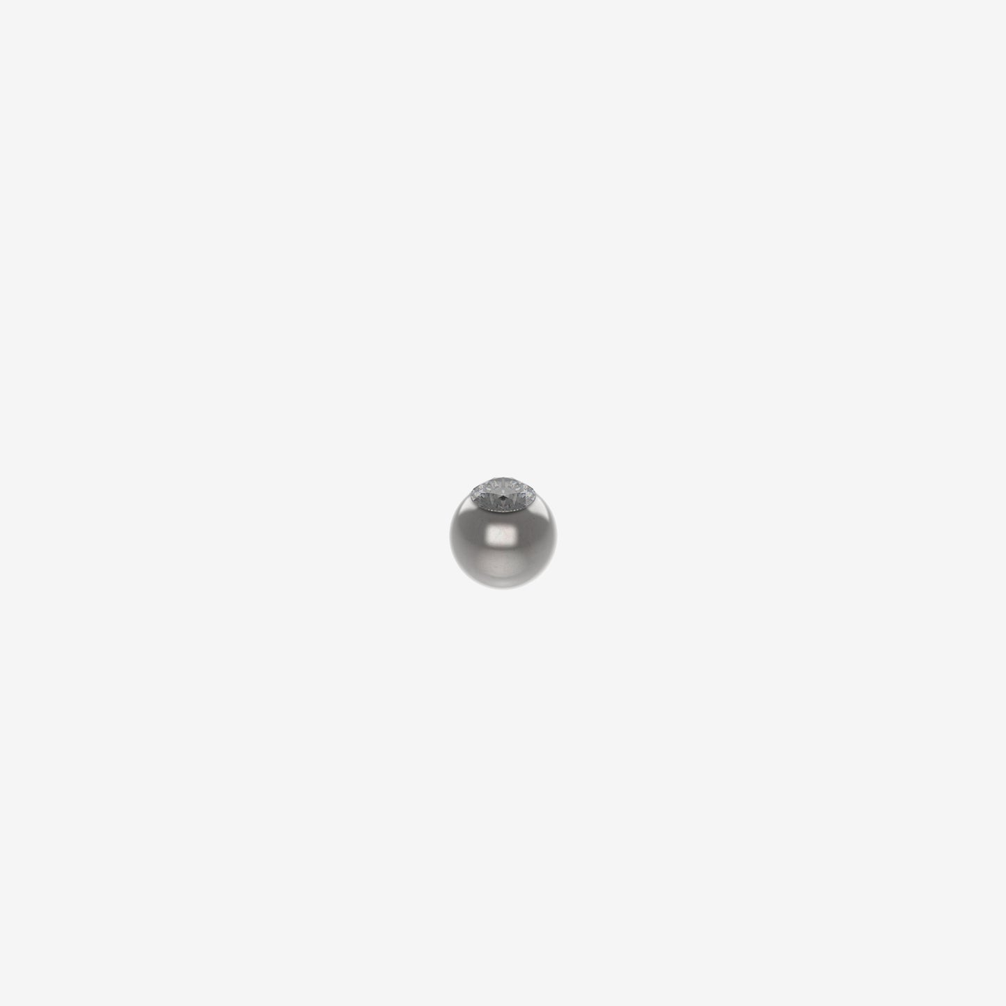 Piranha Ball Surgical Steel 316L with Stone