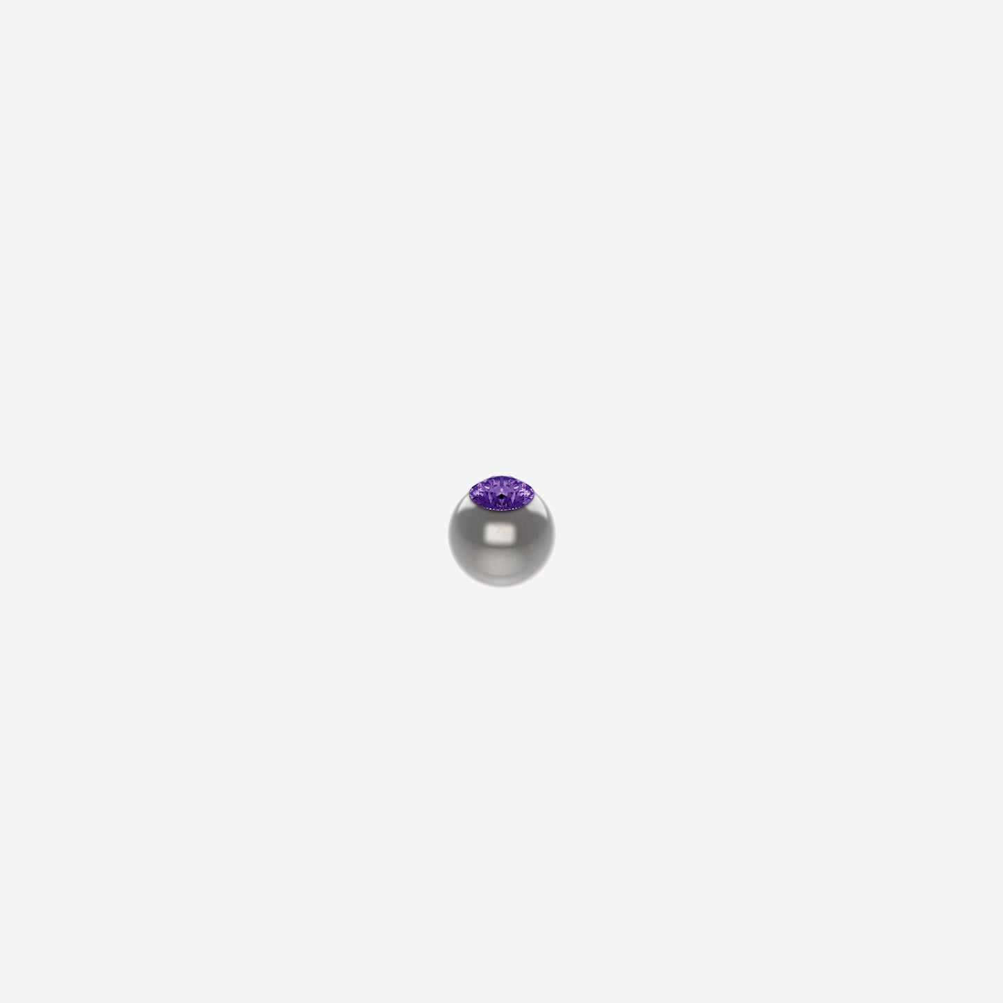 Piranha Ball Surgical Steel 316L with Stone