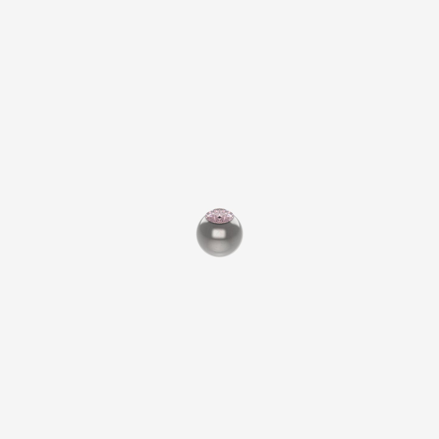 Piranha Ball Surgical Steel 316L with Stone