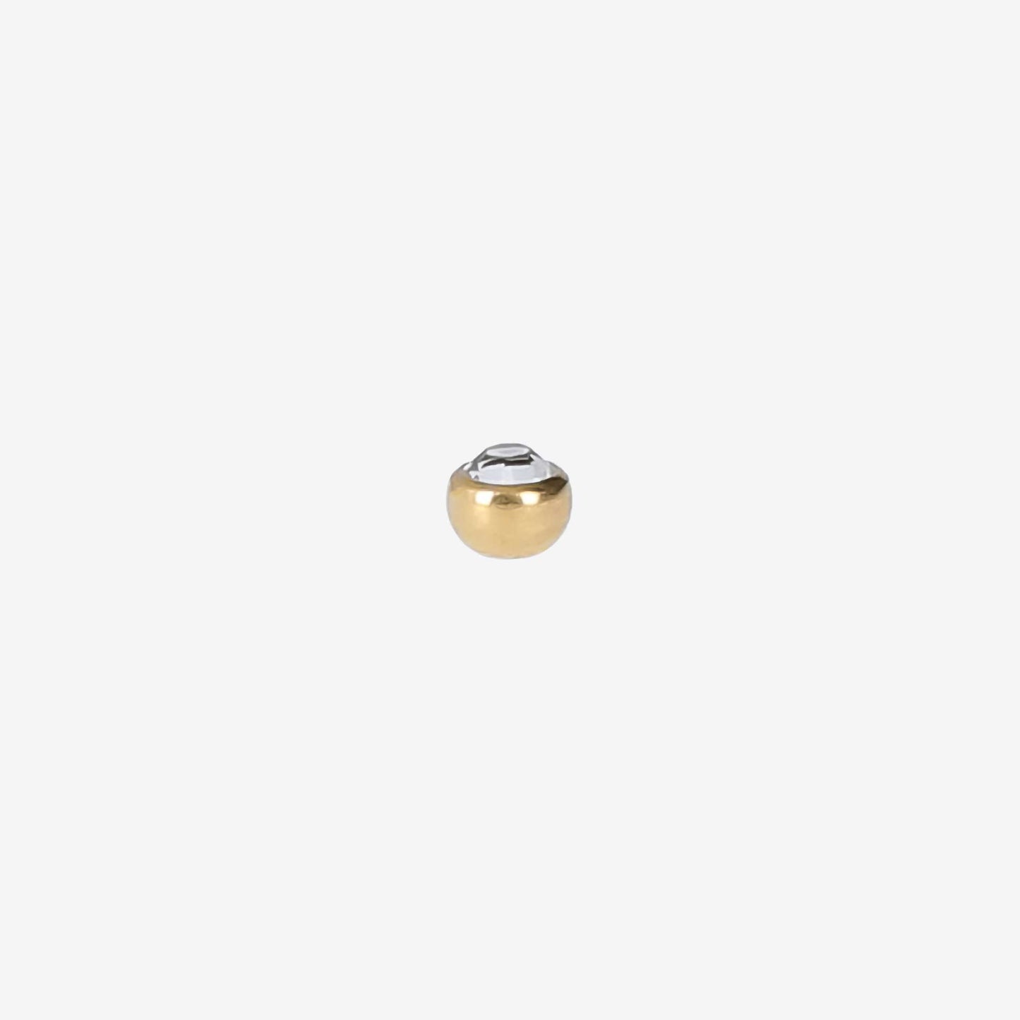 Zinova Titanium Pure Yellow Ball with White Stone - 2060-094-001