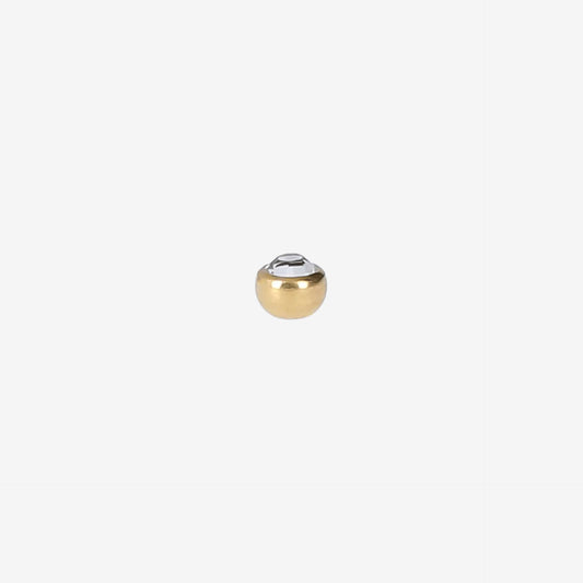 Zinova Titanium Pure Yellow Ball with White Stone - 2060-094-001