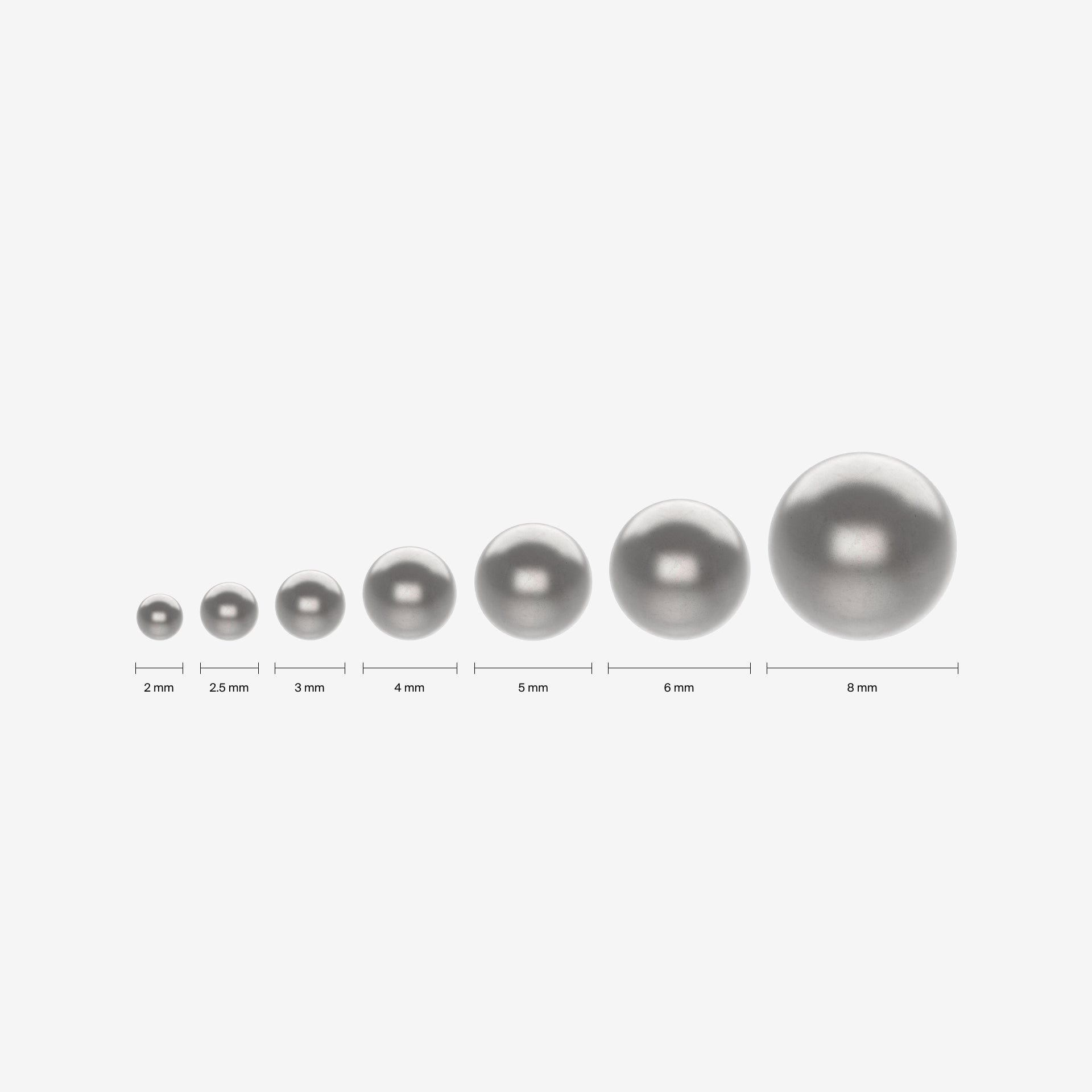 Piranha Ball Polished Titanium - 2060-PIBO-TITA