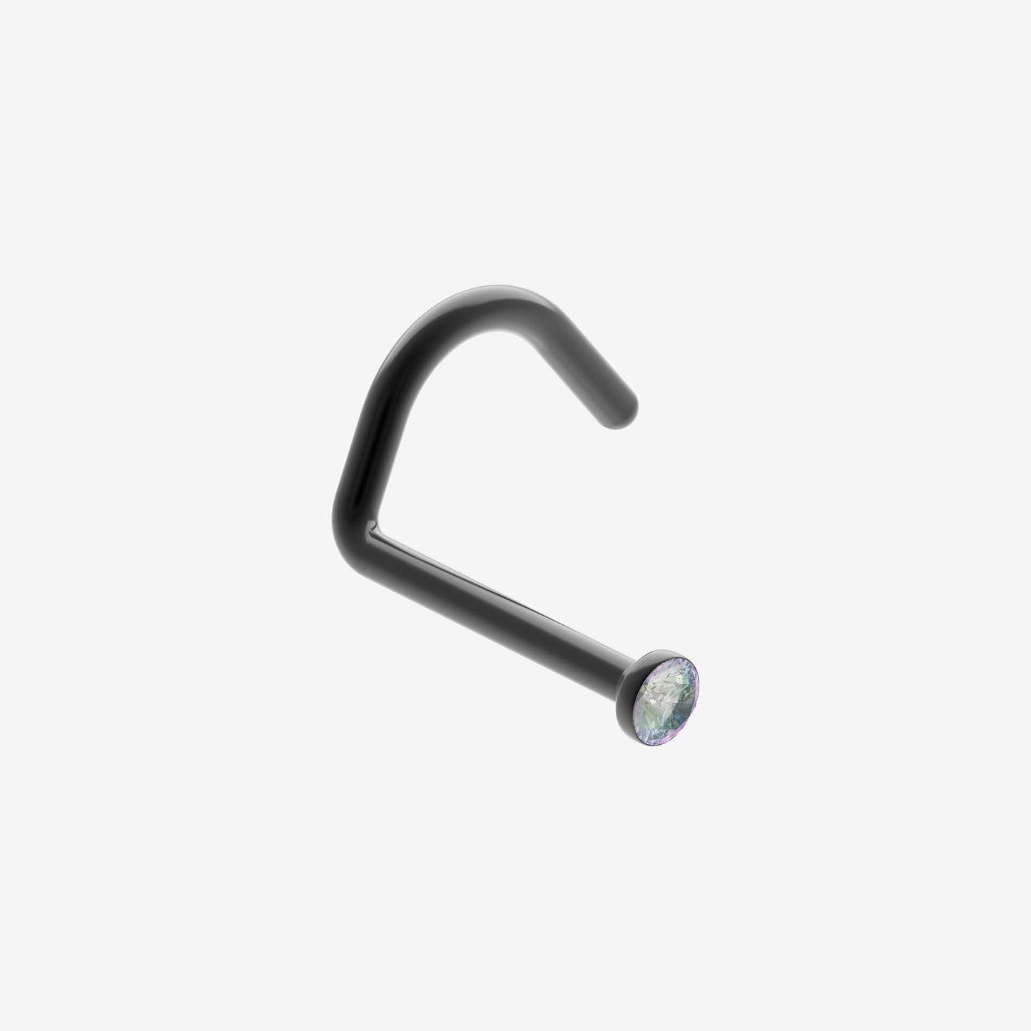 Piranha Nose Black Steel with Stone