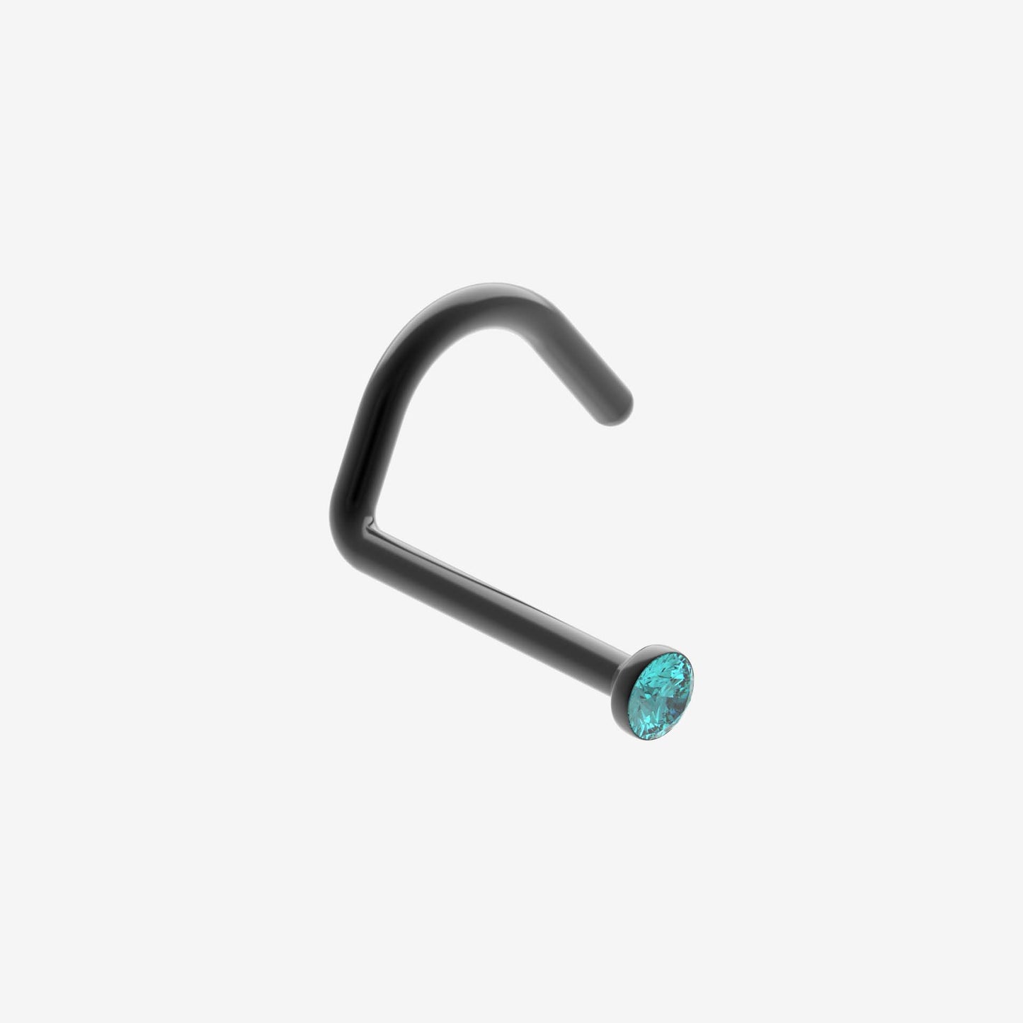 Piranha Nose Black Steel with Stone