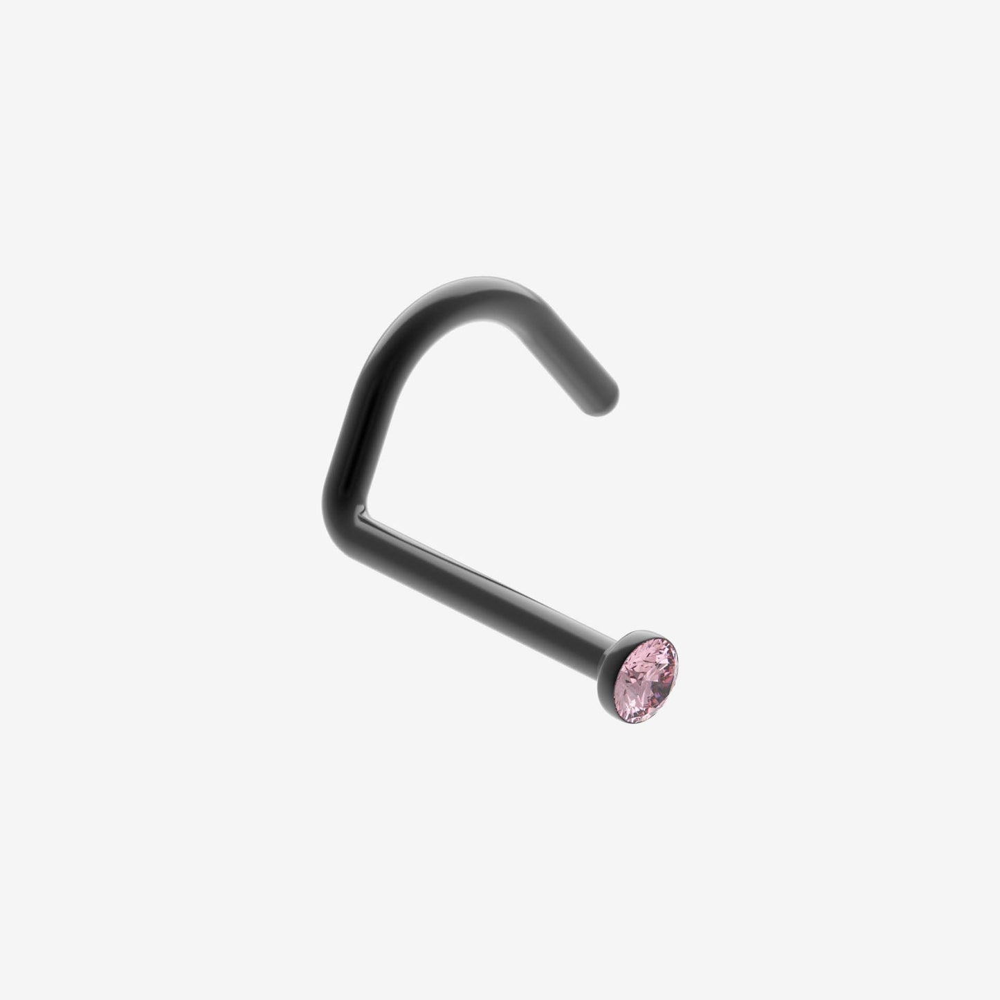 Piranha Nose Black Steel with Stone
