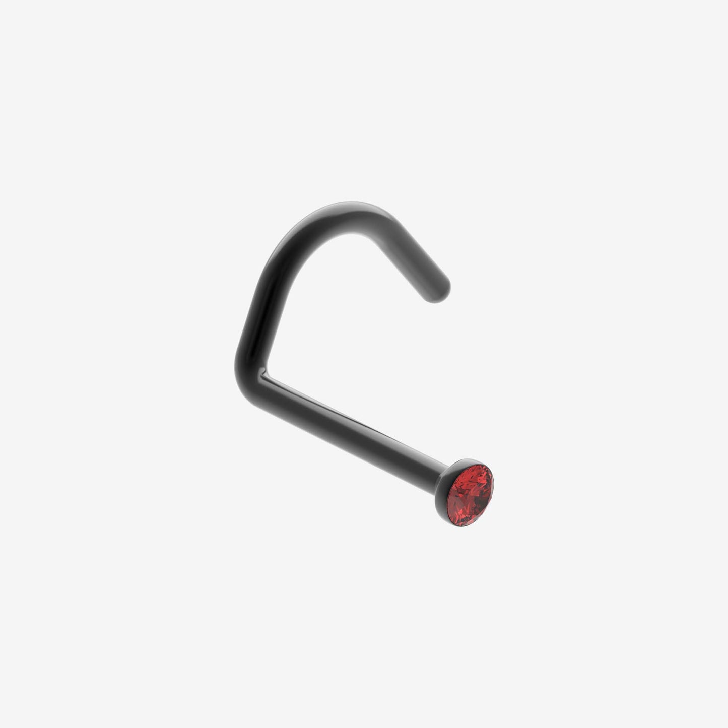 Piranha Nose Black Steel with Stone