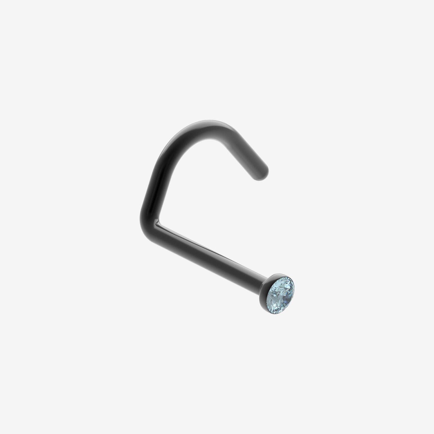 Piranha Nose Black Steel with Stone