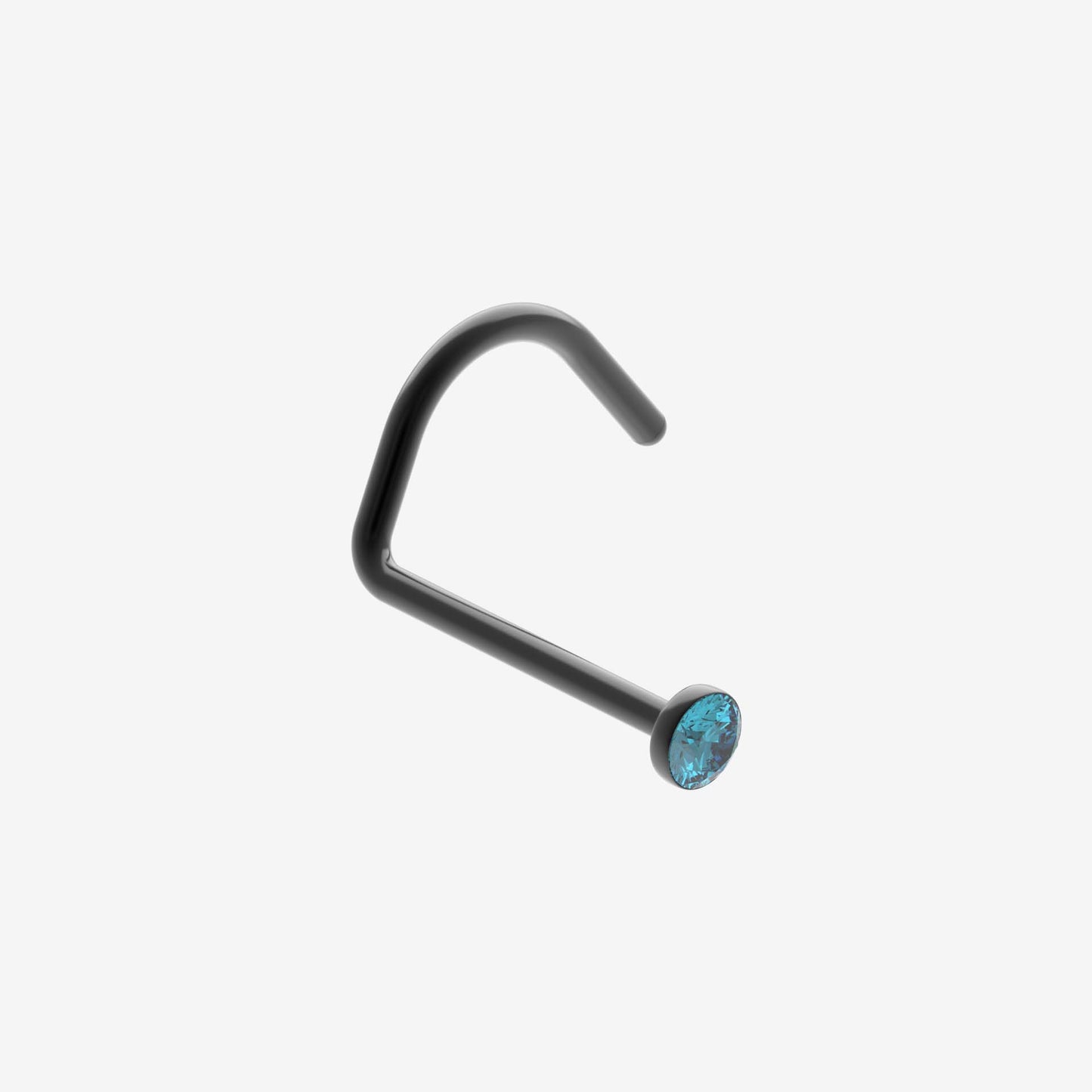 Piranha Nose Black Steel with Stone