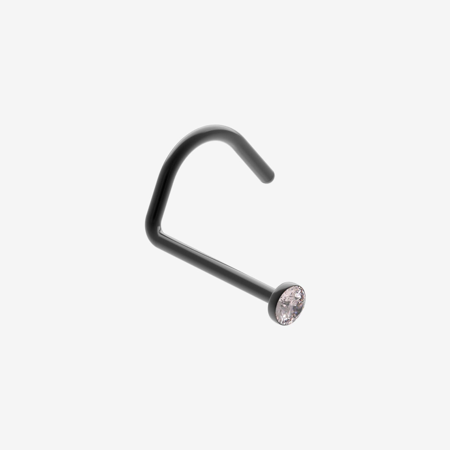 Piranha Nose Black Steel with Stone