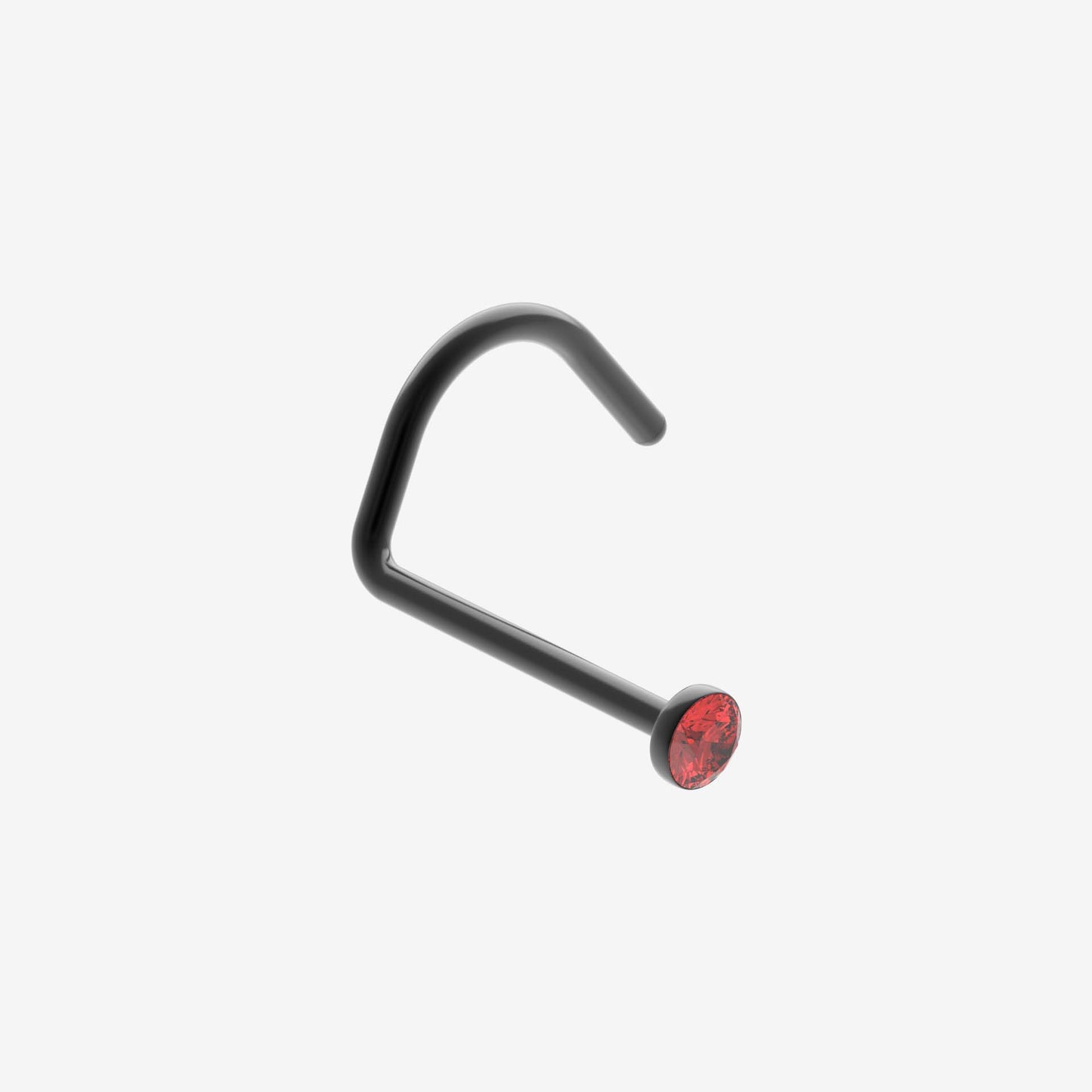 Piranha Nose Black Steel with Stone