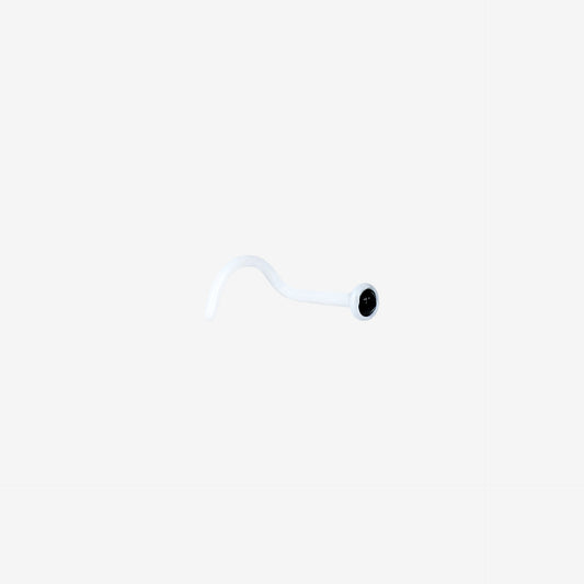 Piranha Nose with Stone Silicone White - 2061-011-006