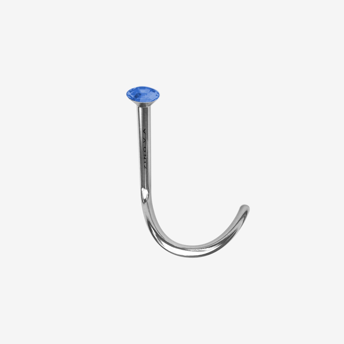 Zinova Nose Polished Titanium with Stone