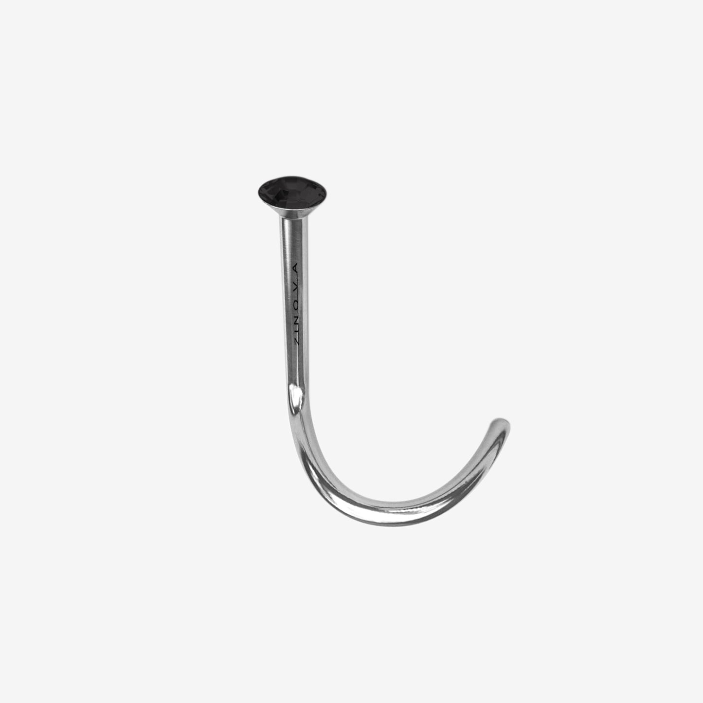 Zinova Nose Polished Titanium with Stone