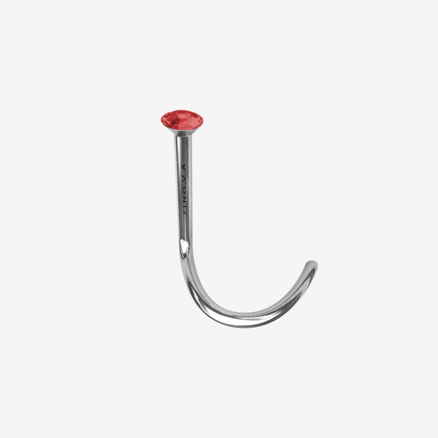 Zinova Nose Polished Titanium with Stone