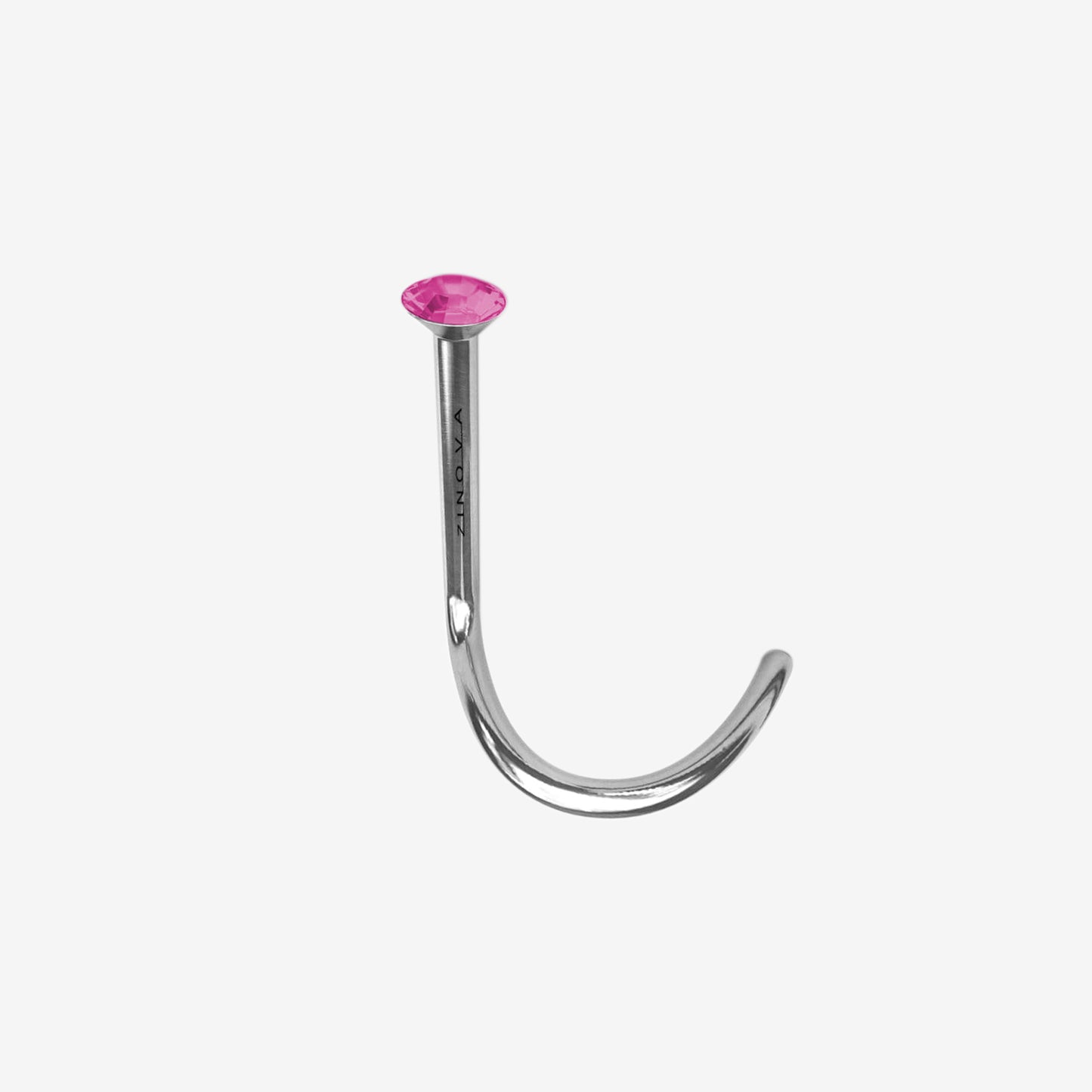 Zinova Nose Polished Titanium with Stone
