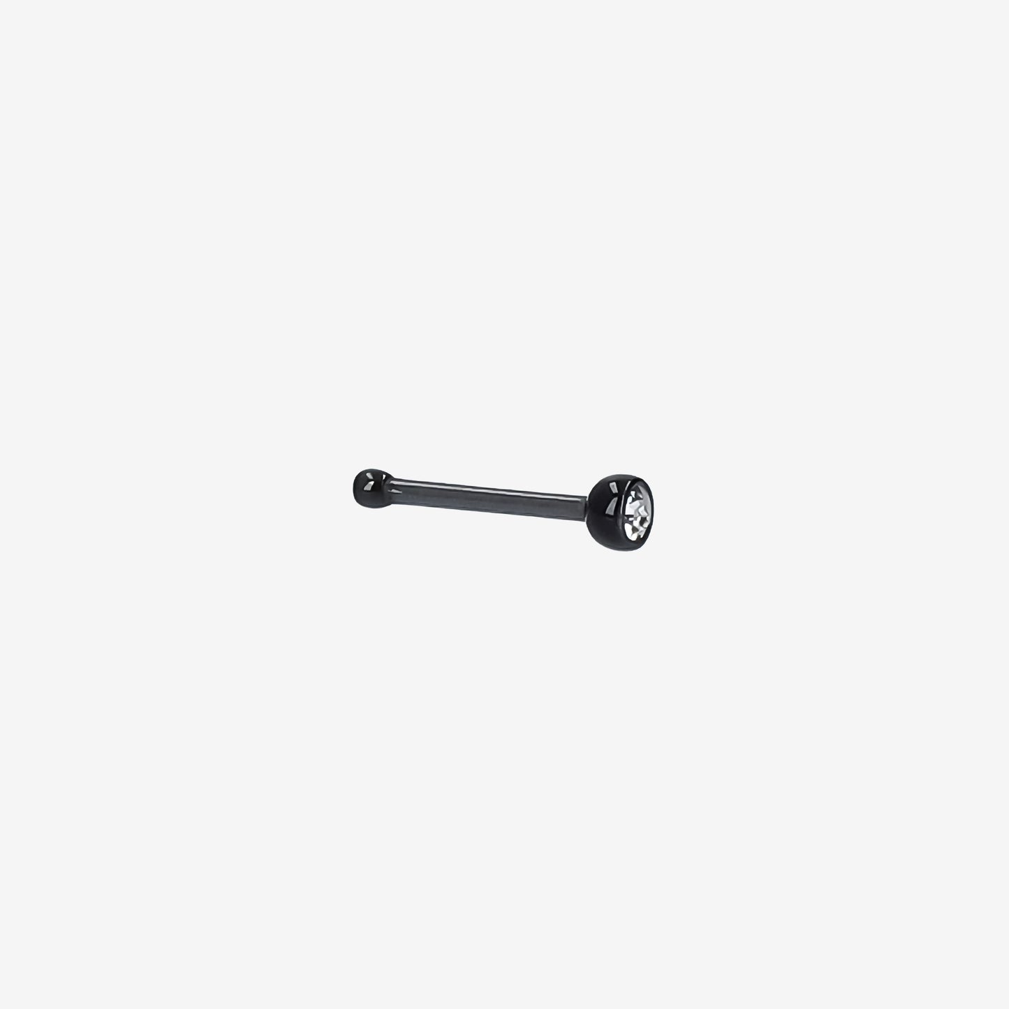 Piranha Nose Recto Silicone Colorful with Stone - Black - 2061-026-001