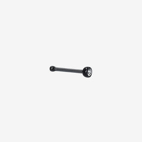 Piranha Nose Recto Silicone Colorful with Stone - Black