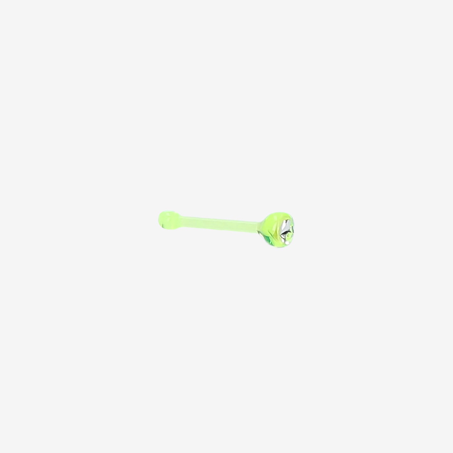 Piranha Nose Recto Silicone Colorful with Stone - Green - 2061-026-004