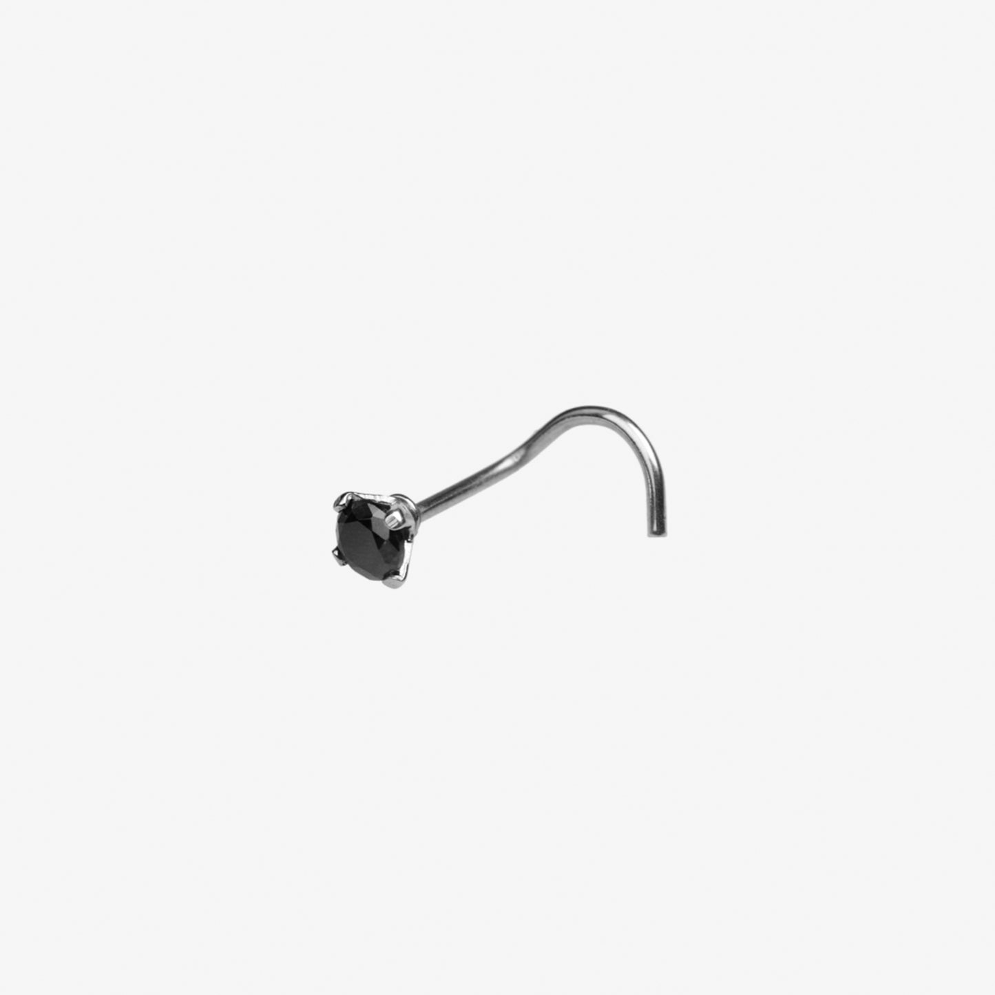 Piranha Nose Surgical Steel 316L with Stone Large