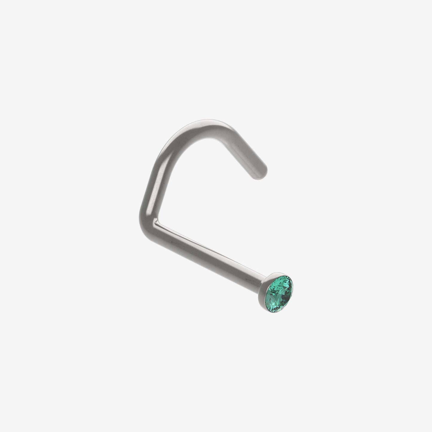 Piranha Nose 316L Surgical Steel with Stone