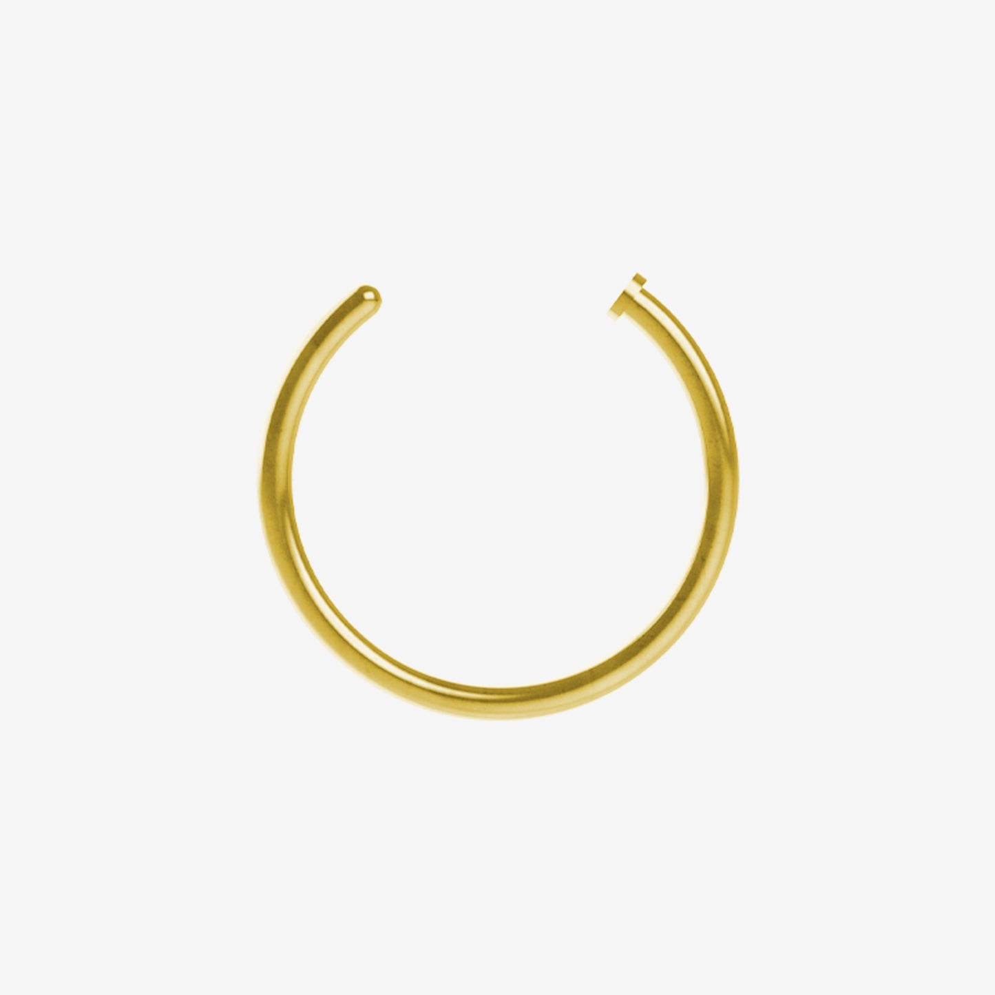Piranha Nose Ring Steel Zirconline