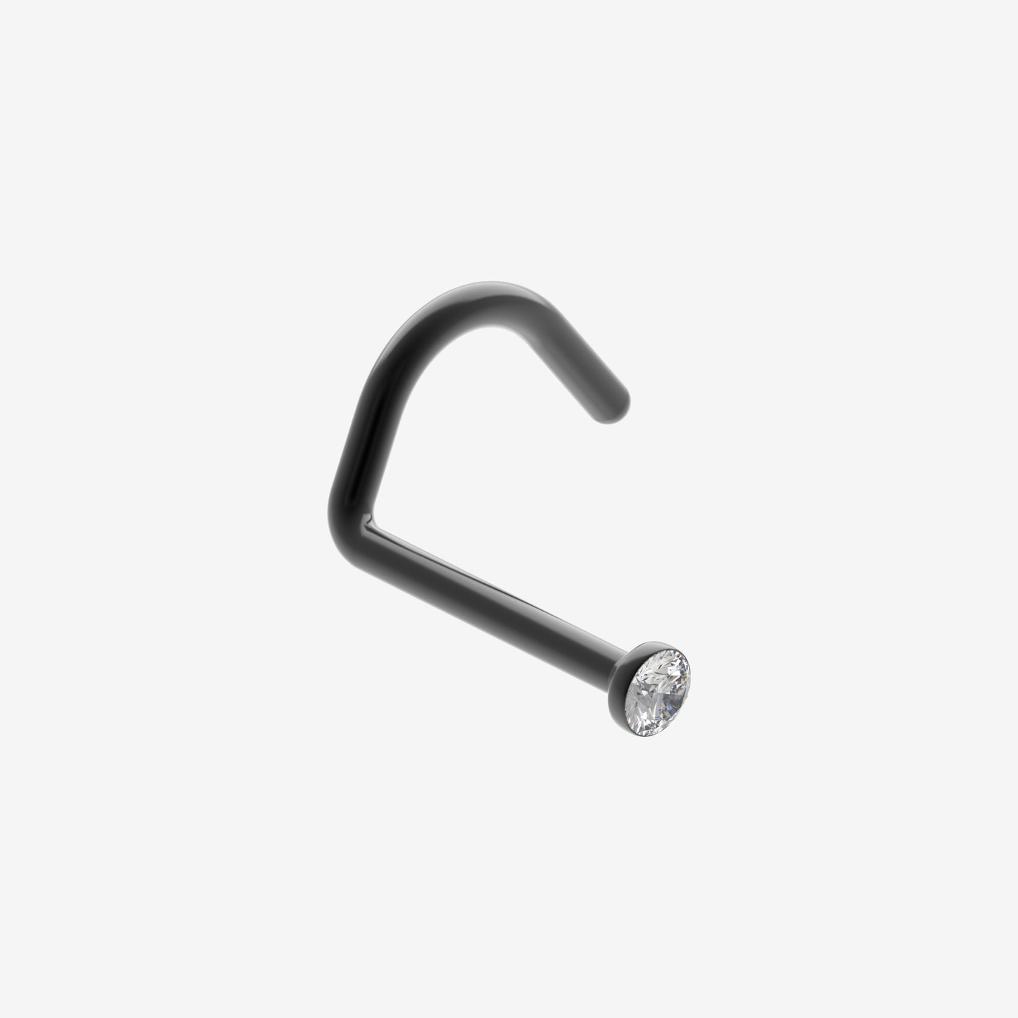 Piranha Nose Black Steel with Stone