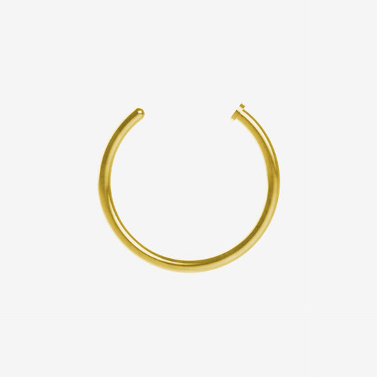 Piranha Nose Ring Steel Zirconline - 2061-NOSE-RINGAG