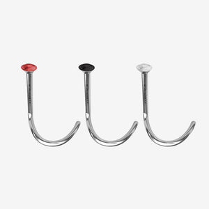 Zinova Nose Polished Titanium with Stone - 2061-ZNNO-TIT