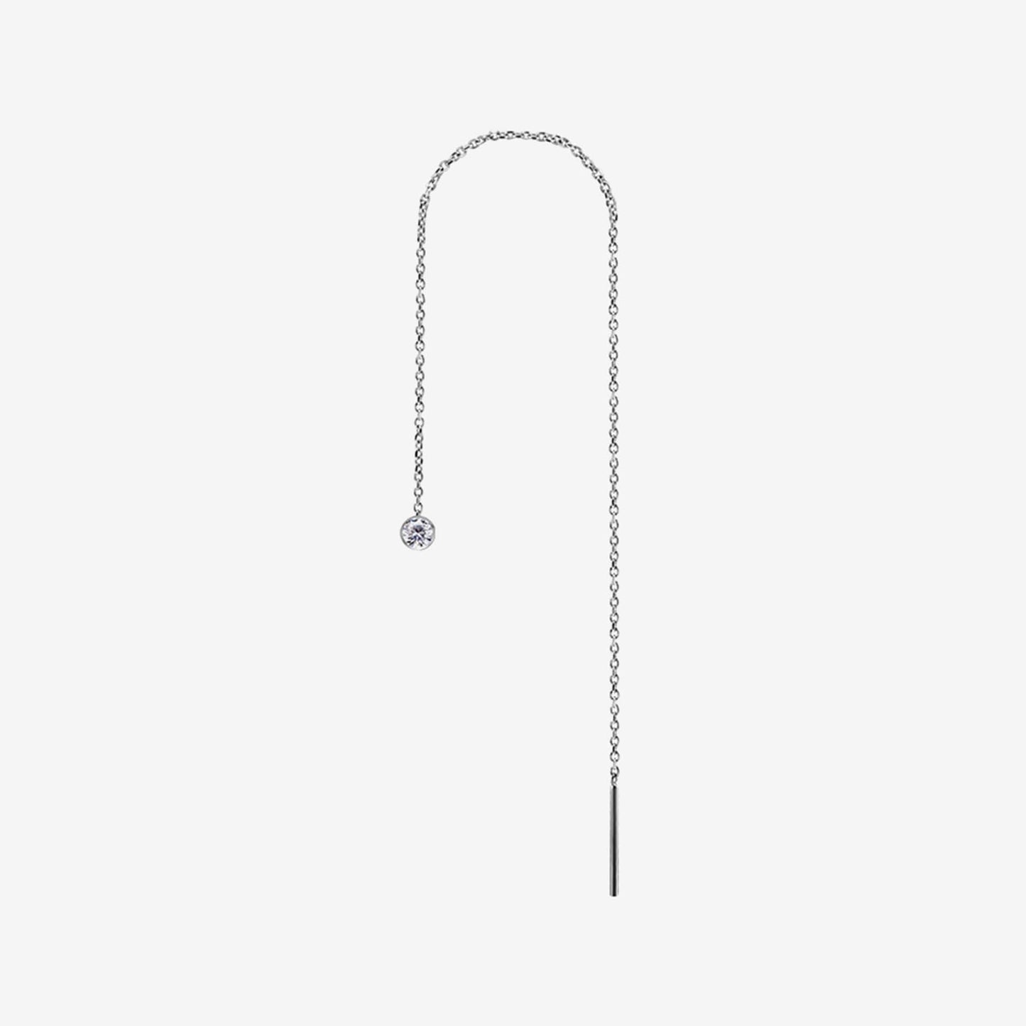 Piranha Chain Threader Round Stone Steel Basicline - 2062-001-010