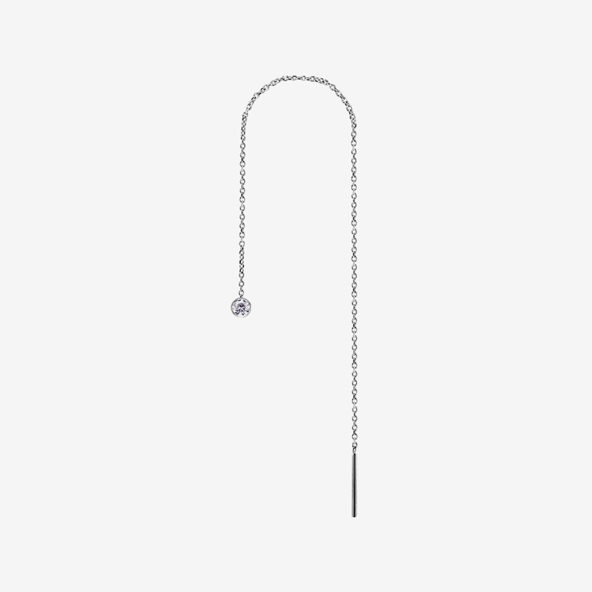 Piranha Chain Threader Round Stone Steel Basicline - 2062-001-010