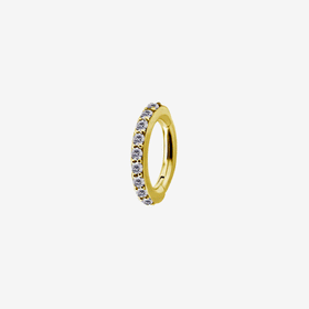 Piranha Oval Belly Multi Crystals Cobalt Zirconline