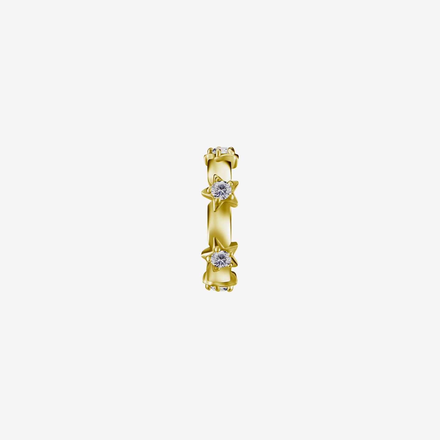 Piranha Hinged Hoop Stars Crystals Zirconline Cobalt Chromium