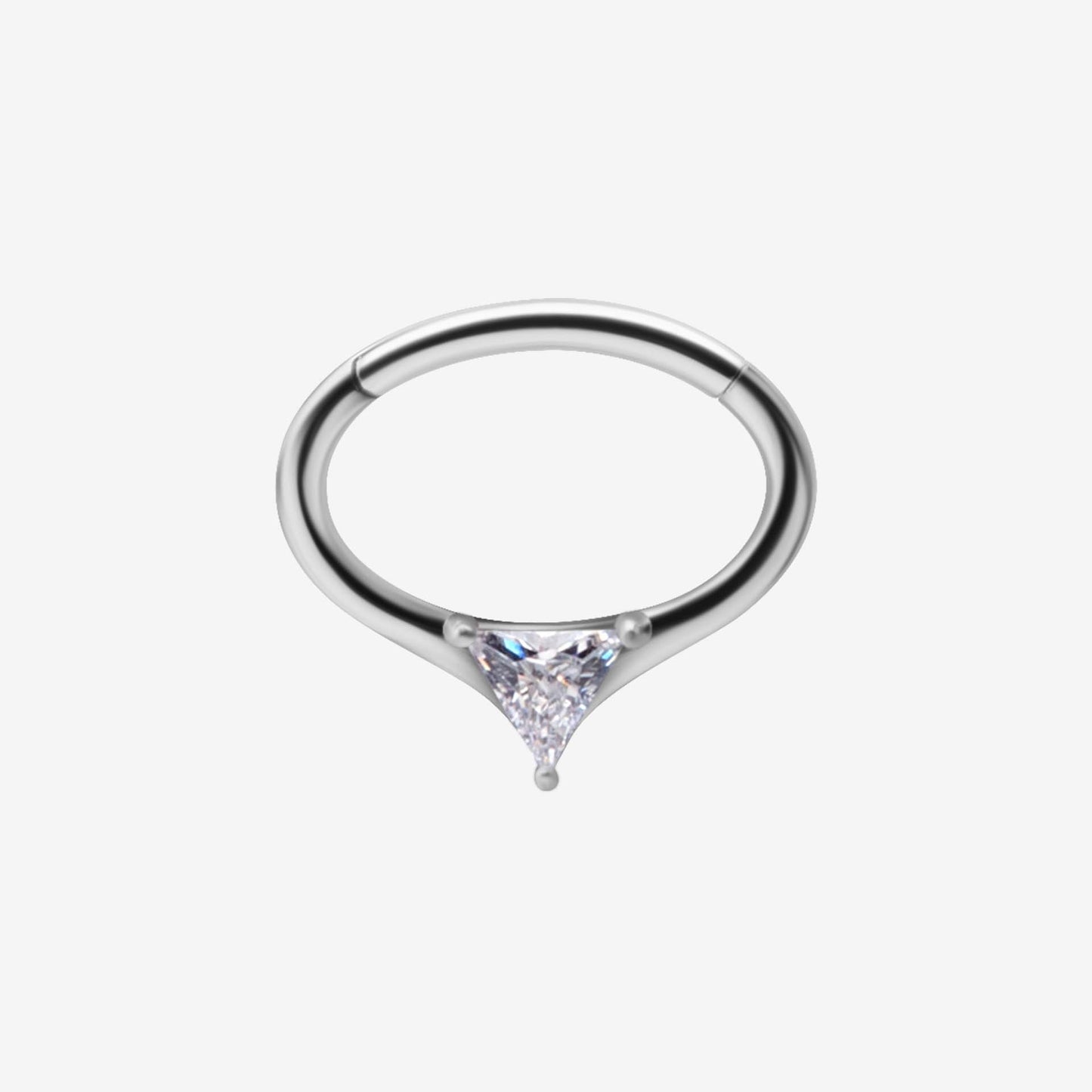 Piranha Septum Hinged Triangle Crystal Steel Basicline - 2062-001-158