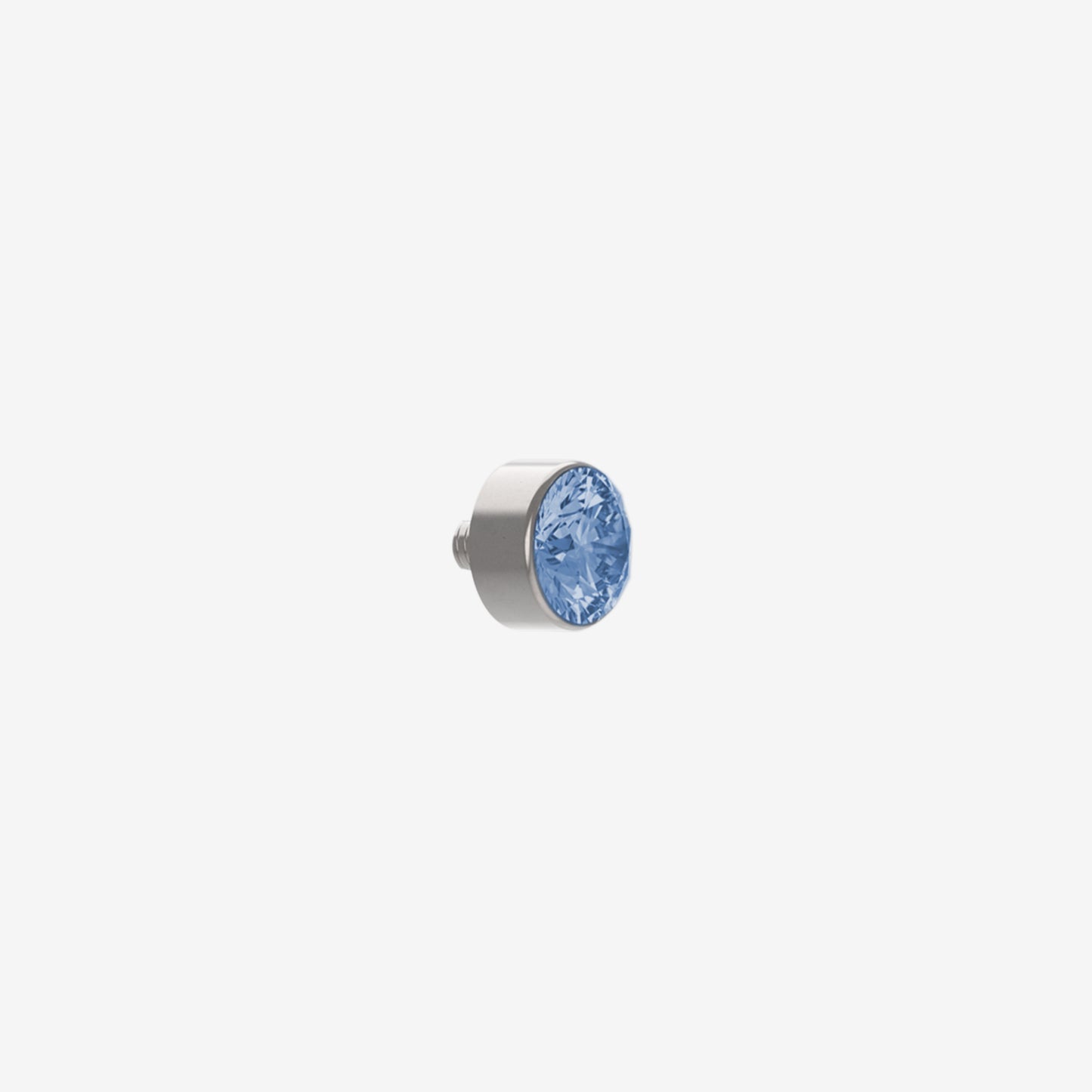 Piranha Cabeça Microdermal Acier chirurgical 316L avec Pierre