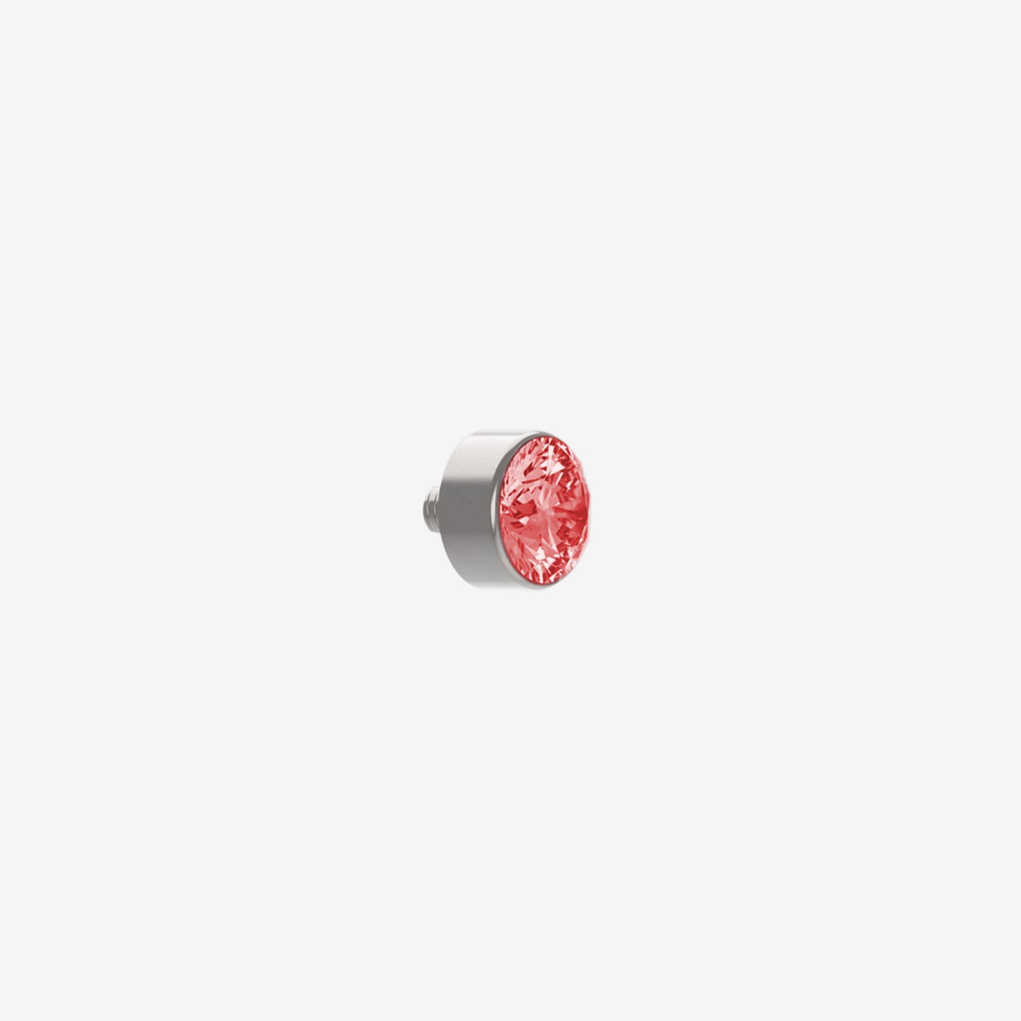 Piranha Cabeça Microdermal Acier chirurgical 316L avec Pierre