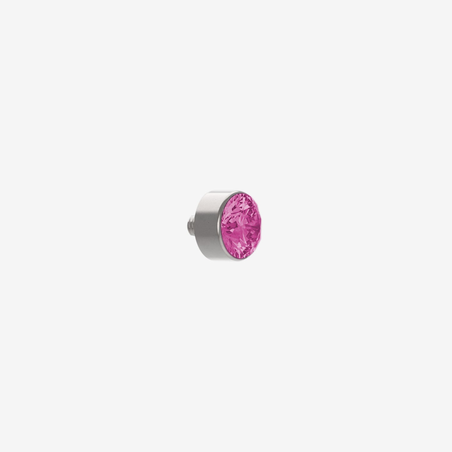 Piranha Cabeça Microdermal Acier chirurgical 316L avec Pierre