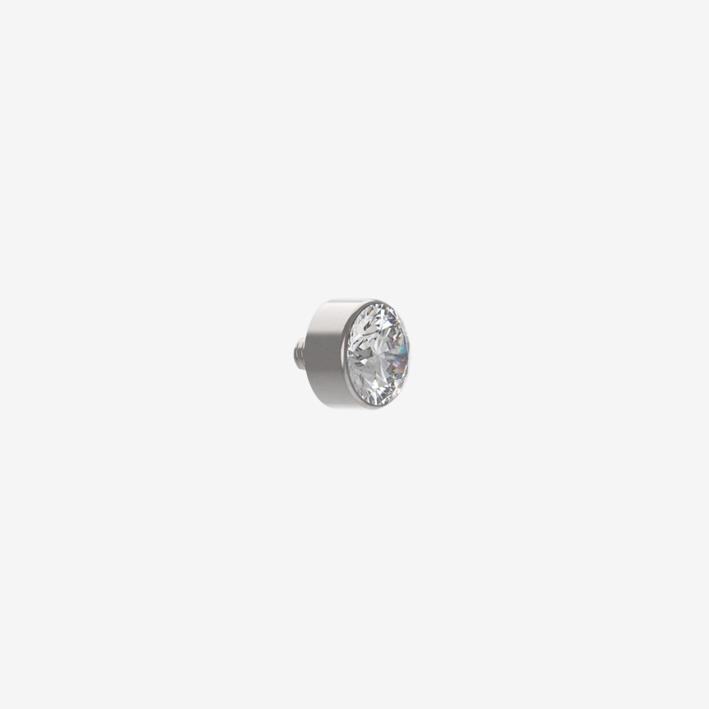 Piranha Cabeça Microdermal Acier chirurgical 316L avec Pierre