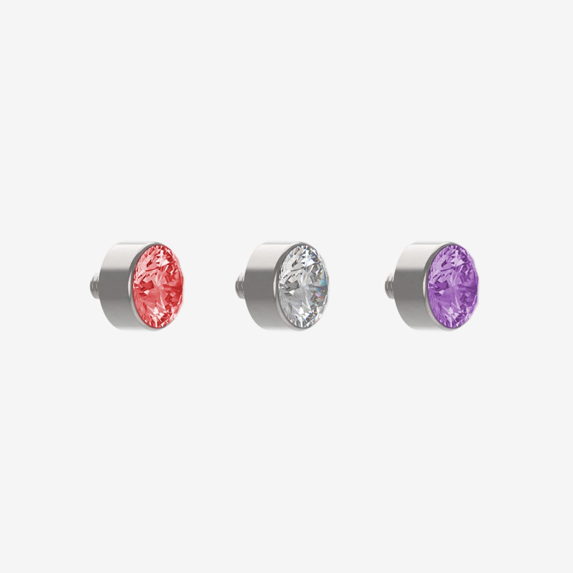 Piranha Microdermal Surgical Head in 316L Steel with Stone - 2100-PICM-ACPE