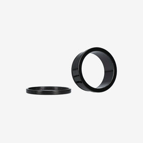 Piranha Tunnel BFTNPB Aba Pequena Black Surgical Steel 316L