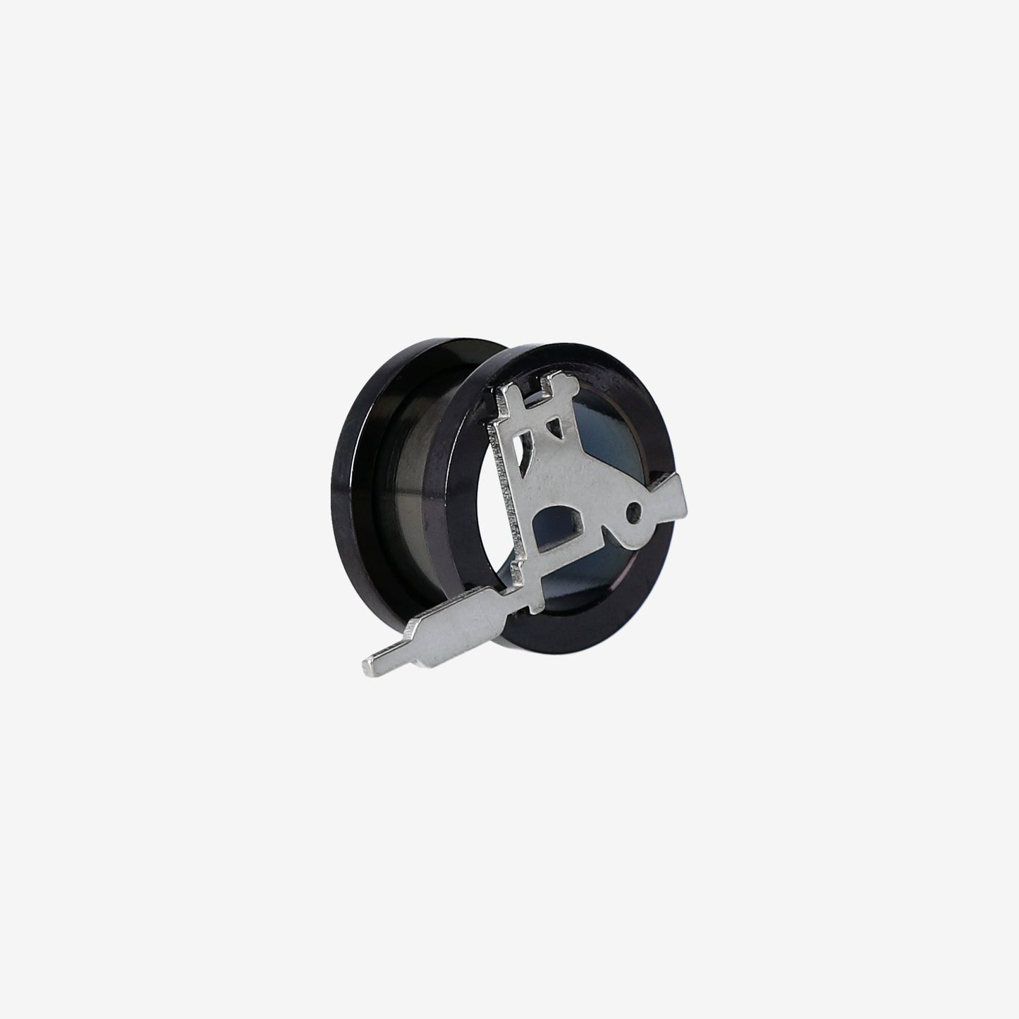 Piranha Tunnel BFTN28 Black Surgical Steel 316L - 2150-TBF-TN28