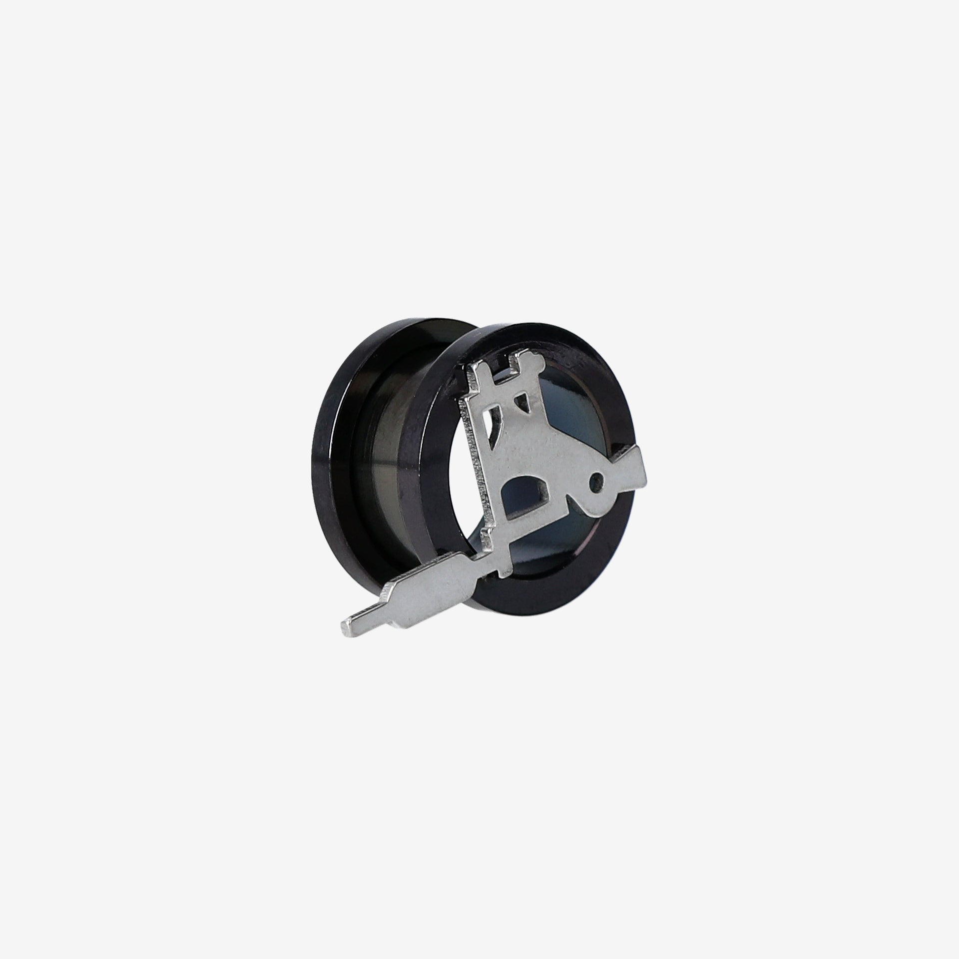 Piranha Tunnel BFTN28 Black Surgical Steel 316L - 2150-TBF-TN28