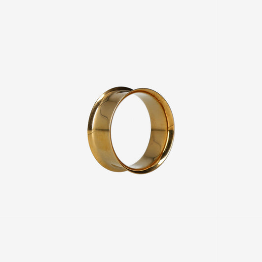 Piranha Tunnel BFTPG03 Surgical Steel 316L Golden - 2150-TBTP-G03