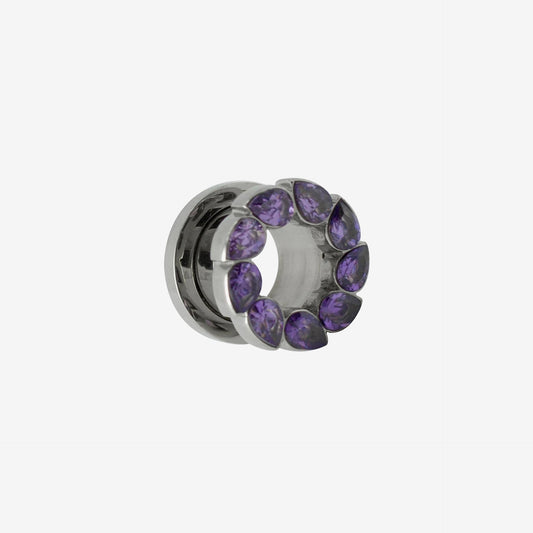 Piranha Tunnel BFTJ05 Surgical Steel 316L - Purple - 2150-TUN-BFTJ05-PU