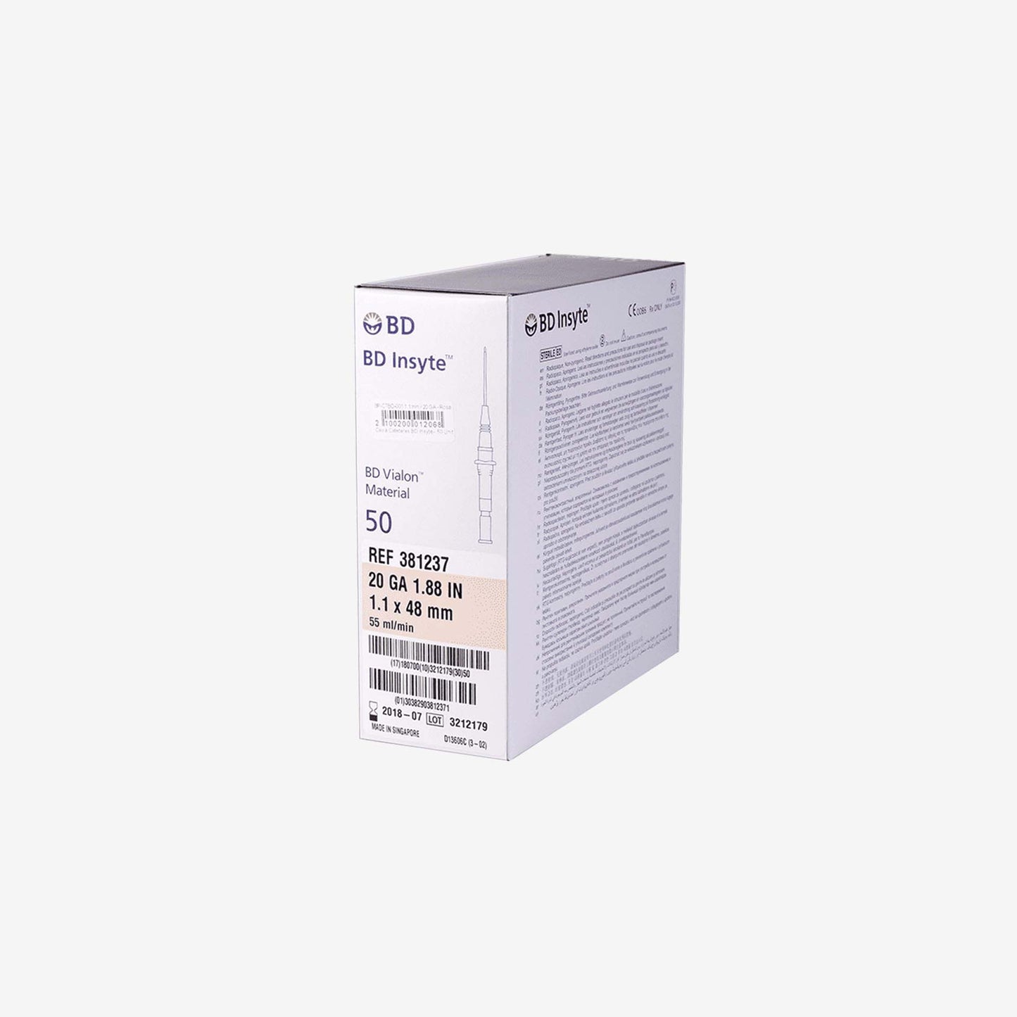 Cateter BD Insyte 20 GA 1.1mm - 2300-004-001